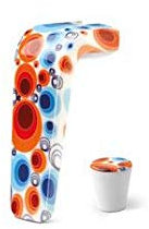 Giannini 6531 vintage con manico e pomello per tua 6/tazze, acciaio inossidabile, non tossico, multicolore