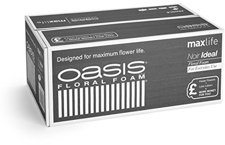 20 x Oasis® Noir Black Ideal Floral Foam MaxLife Brick Block (Full Box)