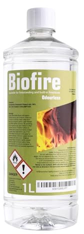 1L Bioethanol for fires Fuel Golden Fire Premium Grade Quality, Clean Burn