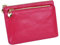 Porte-monnaie en cuir véritable avec fermeture éclair pour femme, rose, Taille unique, Pochette à monnaie