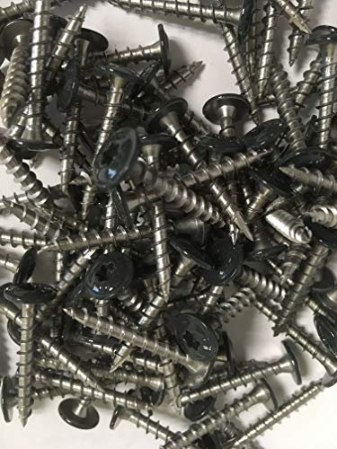 Paneltwistec 500 Schieferschrauben 4x30, Edelstahl, Grau, Senkkopf, Linksgewinde, 4mm, 10mm Kopf, 1.25mm Pitch, 500 Stück