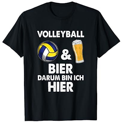 Volleyball und Bier T-Shirt Spieler Team Player T-Shirt