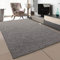 SANAT Teppich Wohnzimmer - Hellgrau Hochflor Langflor Teppiche Modern, Größe: 80x250 cm