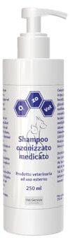 Ozo-Vet |Shampoo Ozonizzato Medicato 250ml – Contro Infezioni ed Infiammazioni Cutanee, Per Cute Sensibile dei Cani, Idrata la pelle