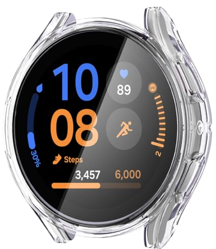 Spigen Ultra Hybrid Hülle mit Displayschutz Kompatibel mit Galaxy Watch FE (2024) | 5 (2022) | 4 (2021) 40mm -Transparent
