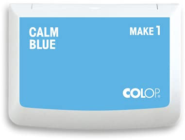 COLOP MAKE 1 Stempelkissen, calm blue, 50 x 90 mm, Kissen für traditionelle Handstempel und Kreativstempel