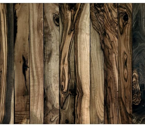 decomonkey Fototapete Holzoptik 100x70 cm Tapete Fototapeten Vlies Tapeten Vliestapete Wandtapete moderne Wand Wandbild Schlafzimmer Wohnzimmer Holzoptik Bretter