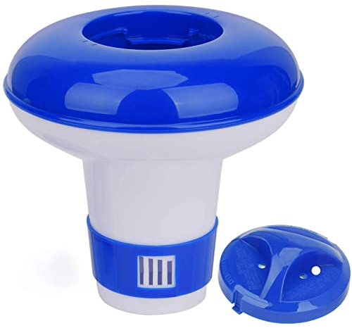 Floating Mini Spa Chemical Dispenser, Chlorine/Bromine Tablet Floater for 1 Inch Tablets, Idea for Spa, Hot Tub &,Fountain, Inflatable & Above-Ground Pools