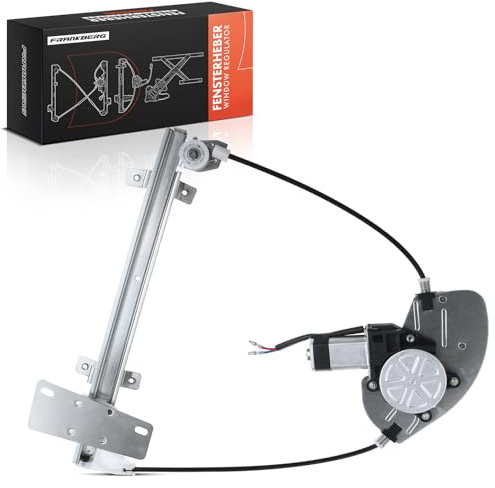 Frankberg Elevalunas Mecanismo elevalunas Eléctrico Con Motor 2 Polos Trasero derecho Sin placa 4/5-Puerta Compatible con Terrano II R20 Replace# 827002X400