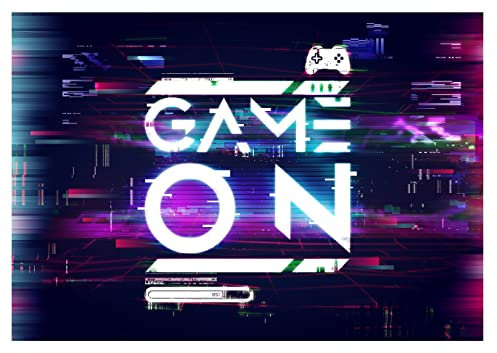 WallArena - Vlies Fototapete Kinderzimmer 208x146 cm Jungen Gaming Gamer Jungs Spielekonsole Jugendzimmer - Fototapeten Tapeten für Kinder Kindertapete - Vliestapete Wandtapete Tapete 3D Effekt