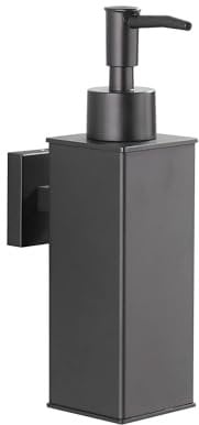BGL Distributeur de Savon Mural en Acier Inoxydable 304 - Noir Mat - pour Un Usage Quotidien