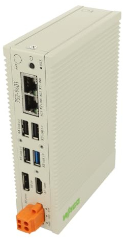 752-9401 | WAGO EDGE COMPUTER; 2 X ETHERNET, 4 X USB, HDMI, DP; 8GB RAM; 64GB FLASH, HDMI PORT INTERFACE