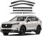 ZEEGII Seitenfenster Windabweiser für Hon-da CR-V CRV 2023-2024, Seitenfenster Regenabweiser, Auto Seitenscheiben Windabweiser Regen Abweisend Regenschutz Zubehör