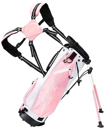 KVV Junior Golf-Standtasche, leichte Golftasche für Kinder im Alter von 5–7/8–10/11–13 Jahren