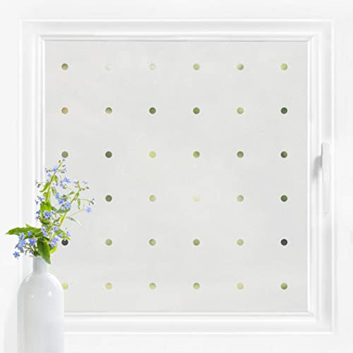 Bilderwelten Fensterfolie Sichtschutz Muster Punkte 60 x 100 cm Milchglasfolie Sichtschutzfolie Fenster Folie Blickdicht Anti-UV Statisch Haftend