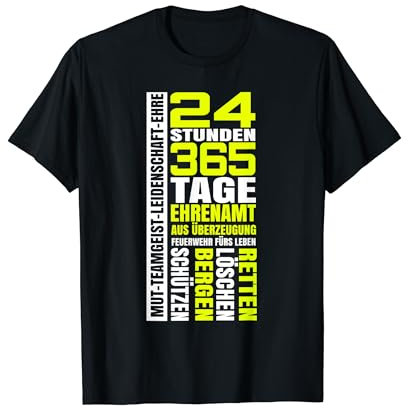 Feuerwehr Freiwillige Uniform Löschgruppe 112 Feuerwehrmann T-Shirt