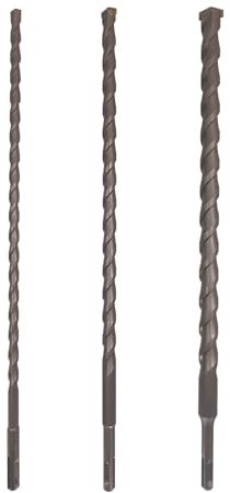 CAVATINY 3tlg SDS Plus Bohrer Set - SDS Hammerbohrer für beton, ziegel, zement, stein mit 4 Schneiden - inkl. Größen 10 14 20 x 400mm - SDS Plus-Schaft passend für Bohrhammer