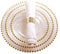 Bafnsiji Lot de 3 Assiettes de Présentation en Verre - Design Perlé d'Or, Perles de Verre Clair - Décor de Vaisselle pour Événements de Mariage