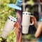 40 oz Tumbler with Handle, Lid, and Straw - Stainless Steel Water Bottle Vacuum Thermos Cup, Travel Thermal Coffee Mug, Insulated Drinkware for Hot & Cold Beverages, Dishwasher Safe, BPA-Free (Quartz)
