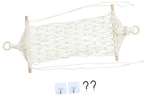 SHOWERORO Obst Und Gemüse-hängematte Für Küche Luftzirkulationsfreundlich Handgewebte Aufbewahrungshängematte Platzsparend Unter Schrank Montierbar