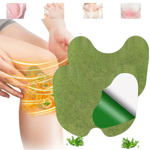 Yeerain Pain Relief Patch Knie, 40 Stück Schmerzpflaster, Natürliche pflanzliche Kniepflaster zur Linderung von Muskelkater in Knie, Nacken und Schulter