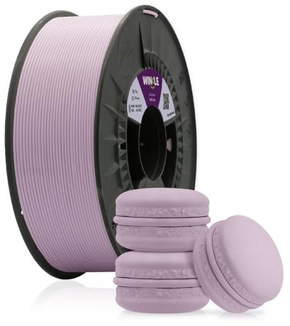 WINKLE PLA HD Pastell Filament 1.75mm Flieder Weiche, 300g Spule, 3D Drucker Filament Kompatibel mit FDM Druckern, 3D-Druckmaterialien, Maßgenauigkeit +/- 0.05mm, Leicht zu Bedrucken
