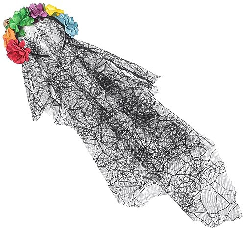 MOBUTOFU Stirnband Blumenmuster Halloween Kostüme Accessoire Unikat Haarband