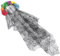 MOBUTOFU Stirnband Blumenmuster Halloween Kostüme Accessoire Unikat Haarband