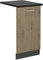 Vicco Tapa del lavavajillas R-Line, Roble Artesanal, 45 cm, ET Antracita