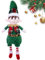 Bambole da collezione con elfo di Natale, leggere, giocattolo natalizio con gambe lunghe, statuetta da collezione, decorazione per feste di Natale