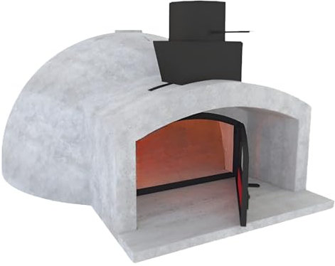 FORTUNATO Forno Legna Tradizionale Cottura Diretta Diametro 110 Cm Capienza 4/6 Pizze Refrattario Allumina Cemento Fuso