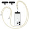 Knrlqim Cordon Telephone Portable Universelle avec 2 Patchs, Réglable Collier Lanière de Téléphone Portable 1,6m Adjustable, Compatibles avec Plupart des Smartphones, Beige