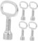 Gadpiparty 5pcs Triangle Socket Wrench Key for Elevator Release Lock Radiator Valve Key