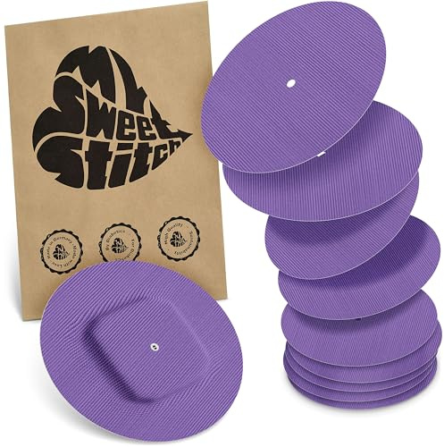 MySweetStitch – 10–25× Cerotto Simplera rotondo, overpatch Ø 70 mm, delicato sulla pelle, impermeabile e traspirante (Viola, 10)
