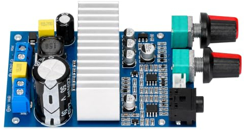 Yosoo Health Gear 100W Digitalverstärker-Board-Subwoofer-Amp-Modul DC 12-24V Mono Bass Power Amp mit Vorverstärker und Bass-Crossover für DIY-Lautsprecher