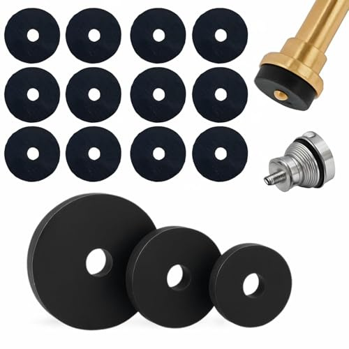 Mario10 24-Piece Rubber Tap Washer Set – 3/8, 1/2 & 3/4 Flat Sealing Rings for Bathroom & Kitchen Sinks, Faucets, Shower Heads & Plumbing Repairs – Durable Leak-Proof Rubber Gaskets