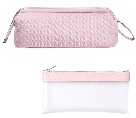 LCFVOFU Portable Hair Dryer Bag, Travel Storage Bag, Hair Tools Storage Case Compitable for Multiple Dryer and Style Accessories (Pink)