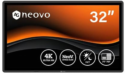 Neovo AG QX3202・CCTV-Monitor・Schwarz・81,3 cm (32)・3840 x 2160 Pixel・LED・VA (QX322011E0000)