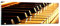Panorama Bilder auf Glas Klavier Musik Konzert Glasbild 90x30cm Wandbilder Dekoration Wohnzimmer Schlafzimmer Küche Klein Wanddeko Bild im Glas Wand Kunstdruck Art Modern Wall Decor GAB90x30-2200