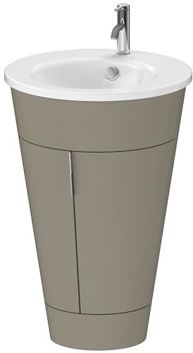Duravit Unidad de Lavabo Starck de pie 9520, Redondo 560mm, Color: Piedra