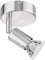 ledscom.de Leselampe Bettleuchte LUNARA, Edelstahl, chrom matt, inkl. LED GU10 Lampe (warmweiß, 2,339W, 227lm, 110°)