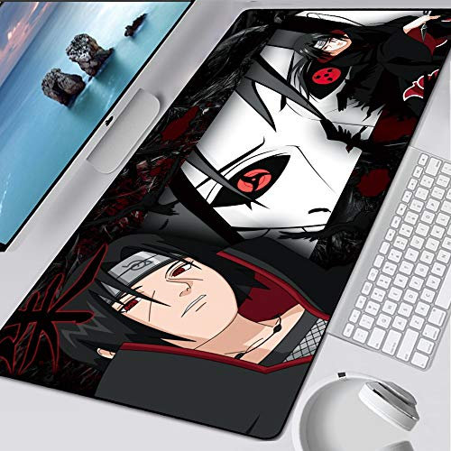 BILIVAN Large Naruto Mouse pad Anime Itachi and Sasuke Pad to Mouse Notbook Computer Mousepad Gaming Gamer to Keyboard Mice Mat (900 * 400 * 3mm,2)