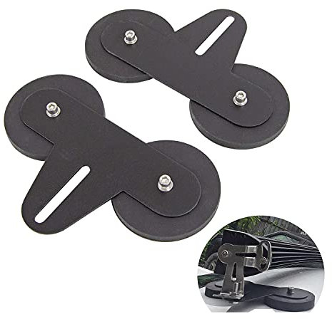 RIGIDON 2 Pcs led arbeitsscheinwerfer led lichtleiste halterung, Universal Magnetische Pkw-Dachhalterung, starke magnetische Arbeitslicht-Halterung für Offroad auto SUV ATV, LKW, KFZ, (Modell D)