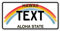 Funschilder.de - USA-Motiv, individuell gestaltetes Funschild, Wunschmotiv mit verschiedenen Staaten, Kennzeichen aus Aluminium mit Wunschtext, Made in Germany, 300 x 150 mm