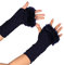MoreChioce Winter Fingerlose Handschuhe, Feinstrick Armstulpen Warme Halbfingerhandschuhe Elastische Halb Handschuhe Winter Gestrickte Fingerlose Handschuhe Unisex Pulswärmer Fäustlinge,Dunkelblau