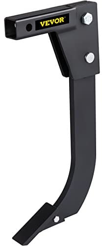 VEVOR Ripper monté sur attelage, tige de grattoir 41 cm de longueur, lame de boîte de chantier à 4 trous pour tracteur, 2 broches localisation, tige de ripper, 2 embouts charrue, dents tige lame boîte