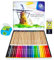 ASTRA Prestige 24 Colouring Pencils in Metal Tin Box Bundle with Smart Eraser and Pencil Sharpener for Children and Adult Artists (3 Items), Multicolor