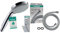 hansgrohe Croma 100 - Pommeau de douche économie d'eau avec 9 l/min (EcoSmart), Douchette à main & Isiflex - Flexible de douche universel 1,60 m, tuyau de douche avec protection anti-pliure