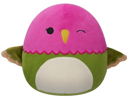 Squishmallows Original Peluche de 19 cm - Na'Ima le Colibri Rose et Vert
