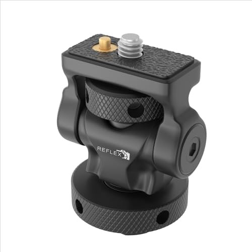 REFLEX CAMERA Supporto per monitor fotocamera con pattino freddo, girevole a 360 gradi e inclinazione regolabile a 180 gradi, compatibile con monitor da campo da 5 e 7, vite da 1/4 e perno di